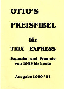 Preisliste Otto 1980